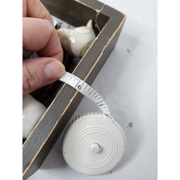 𝅺WOODEN Framed 3D Wall Art Home Doves Square Hanging Cottagecore Decor 6" x 6" - Picture 7 of 7